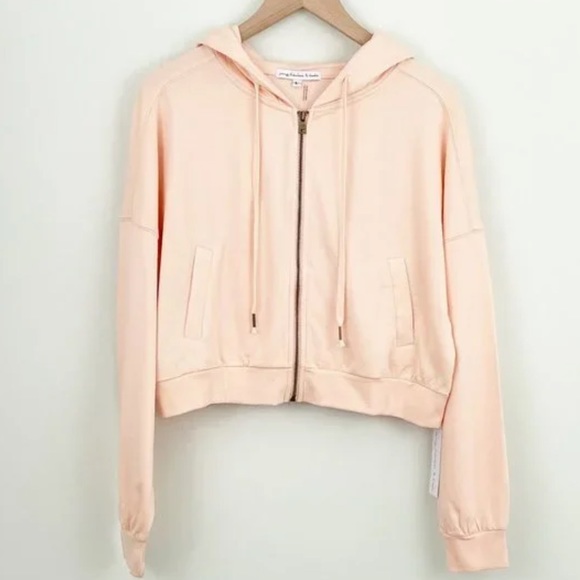 Young, Fabulous & Broke Cropped Zip-Up - Picture 3 of 7